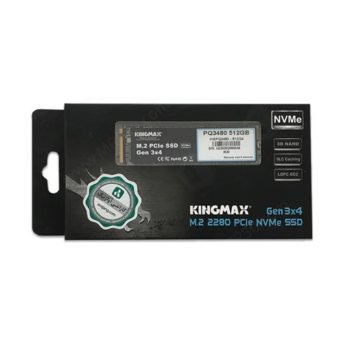هارد SSD 256GB PQ3480 NVME M2 2280 برند KINGMAX گارانتی آواژنگ