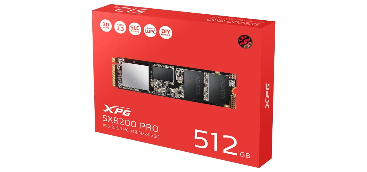 هارد SSD اینترنال مدل XPG SX8200 Pro ظرفیت 512 گیگابایت