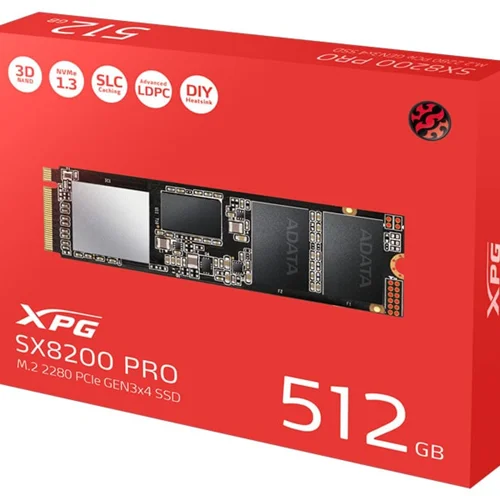 هارد SSD اینترنال مدل XPG SX8200 Pro ظرفیت 512 گیگابایت