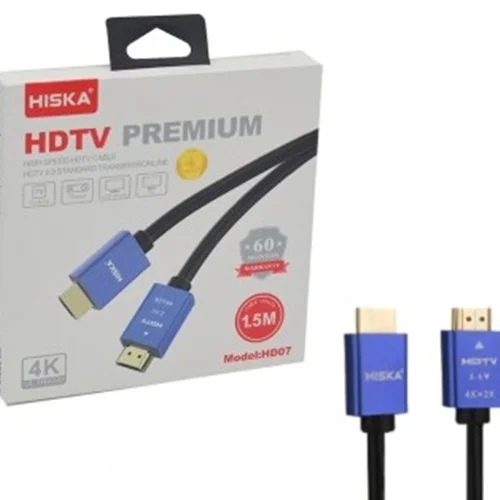 کابل HDMI 2.0 4K طول 1.5 متر هیسکا (HISKA) مدل HD07