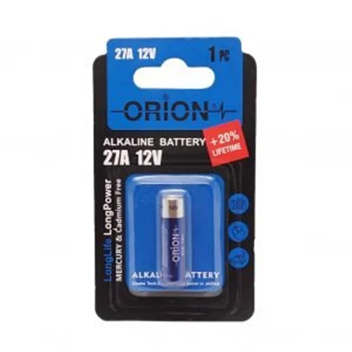 ﺑﺎﺗﺮی ﺍﻭﺭﯾﻮﻥ ORION ﻣﺪﻝ 27A / 12V  Alkaline