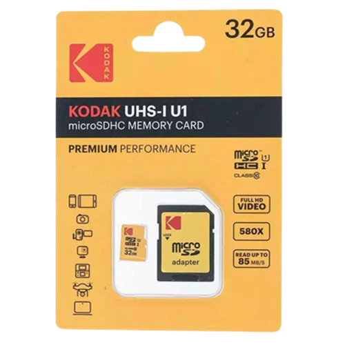 کارت حافظه KODAK مدل USH-I U1 V10  A1 ظرفیت 32GB