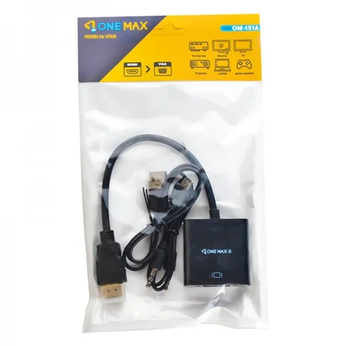 کابل تبدیل HDMI به VGA برند ONE MAX مدل OM-151A