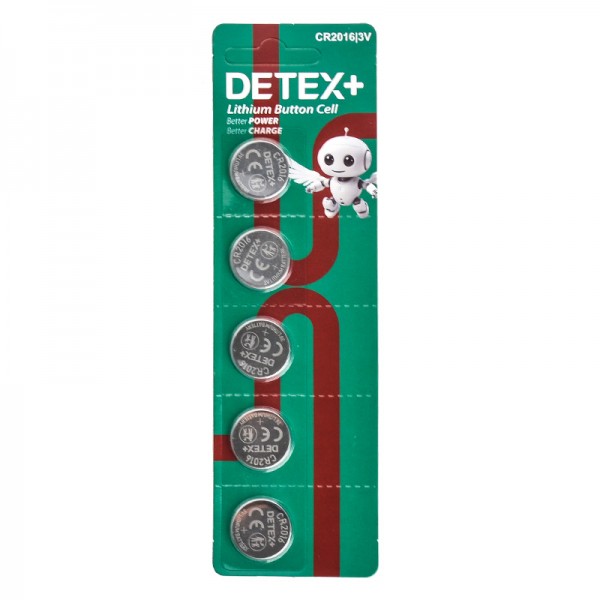 باتری سکه ای دیتکس پلاس (+DETEX) مدل 3V CR2016