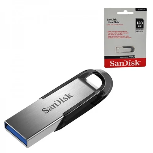 فلش مموری SanDisk مدل Ultra Flair cz73 usb3.0 ظرفیت 128GB