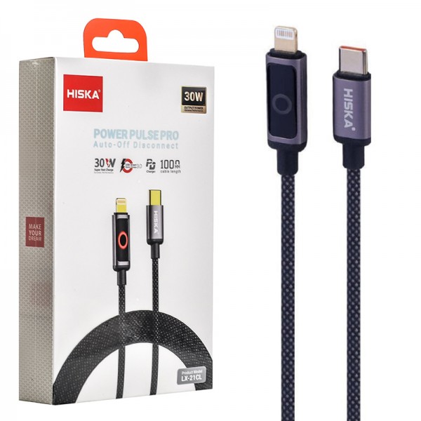 کابل Type-C To Lightning هیسکا (HISKA) طول 1 متر مدل LX-21CL