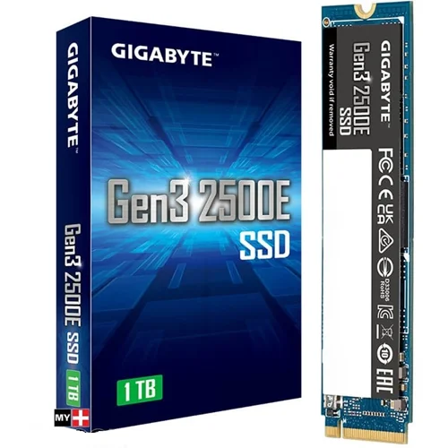 هارد SSD اینترنال گیگابایت مدل Gen3 2500E M.2 2280 NVMe ظرفیت 1 ترابایت