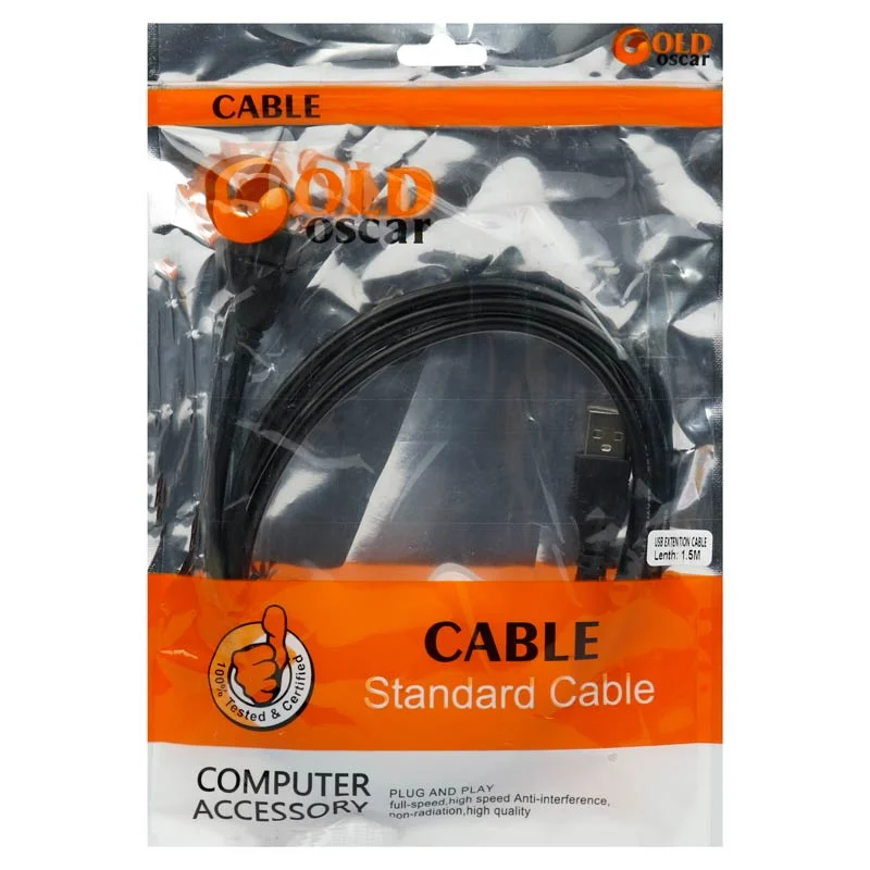 کابل افزایش طول Gold Oscar USB 1.5m