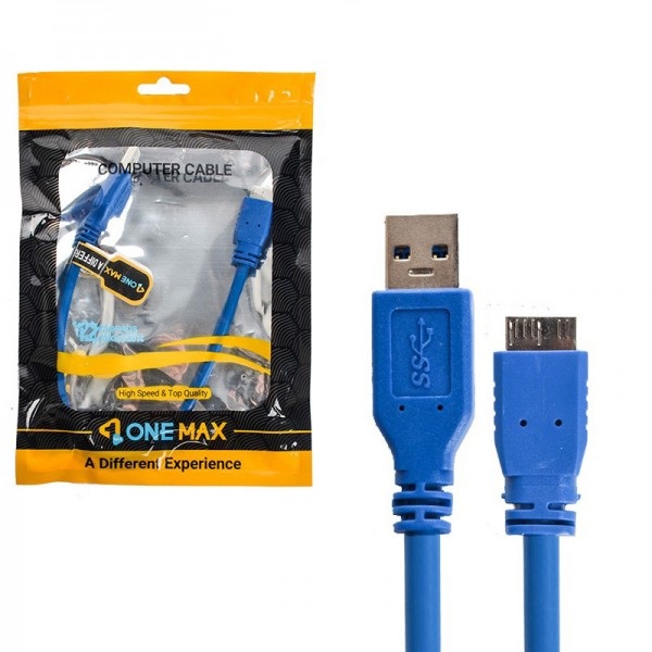 کابل هارد اکسترنال USB 3.0 وان مکس (ONE MAX) طول 0.3 متر کد 10052
