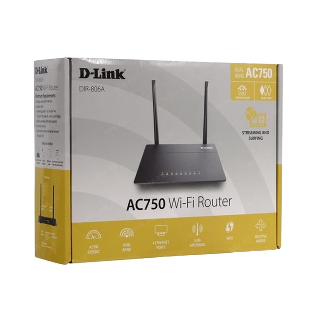 روتر اکسس پوینت بی سیم دو بانده AC750 D-Link مدل DIR-806A