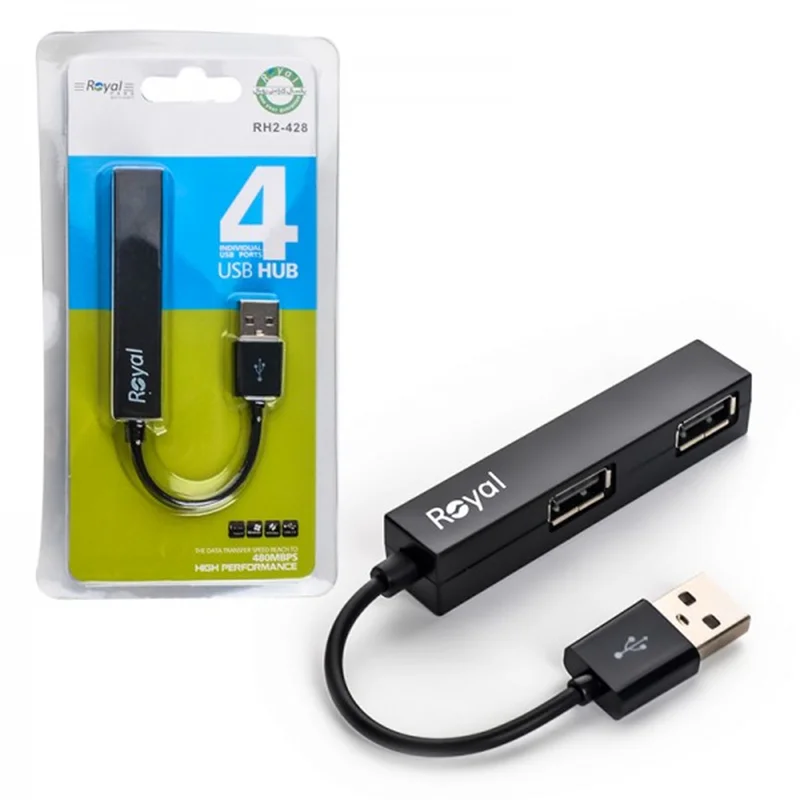 هاب 4 پورت USB2.0 رویال (Royal) مدل RH2-428