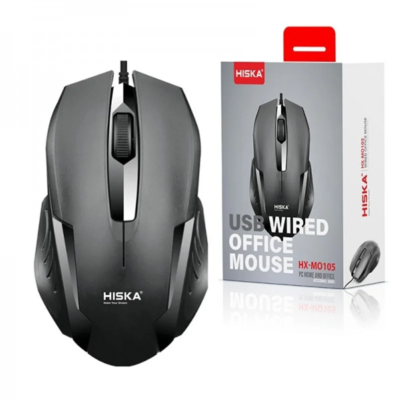 ماوس سیم دار هیسکا (HISKA) مدل HX-MO105