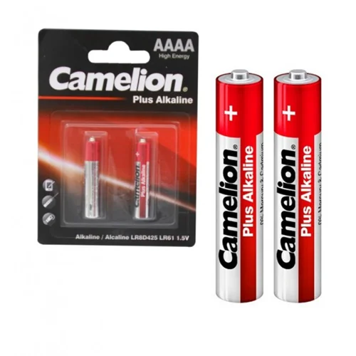 باتری سایز کوچک کملیون (Camelion) مدل ALKALINE AAAA LR8D425 (کارتی 2 تایی)