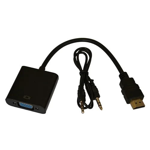 تبدیل HDMI به VGA+Sound برند GOLD OSCAR (رنگ سفید)
