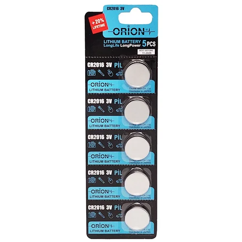 باتری سکه ای اوریون مدل 2016 3v ORION