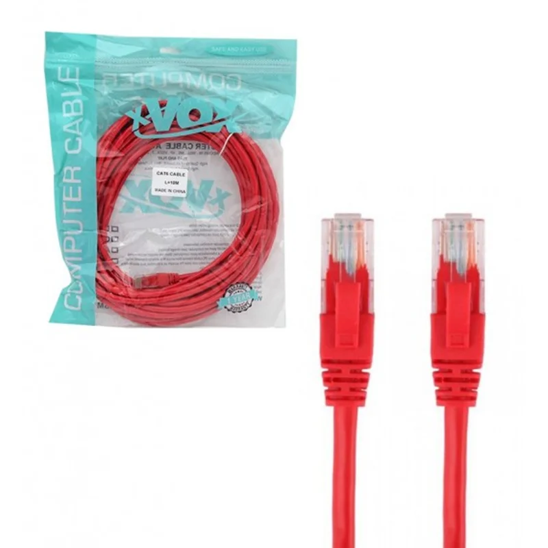 کابل شبکه 10 متر برند Xvox مدل CAT6
