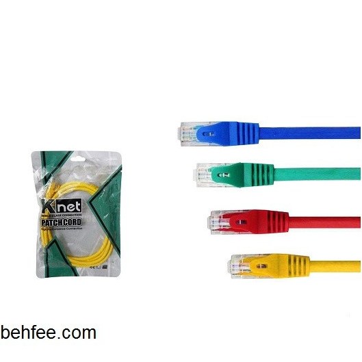 پچ کورد 30 سانتی متری CAT6 UTP k-net مدل 0k-n1021