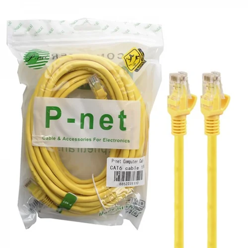 کابل شبکه CAT6 پی نت (P-net) طول 10 متر کد 10035