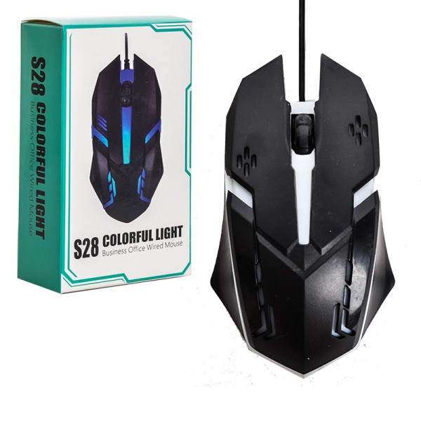 ماوس گیم سیم دار LED RGB مدل S28