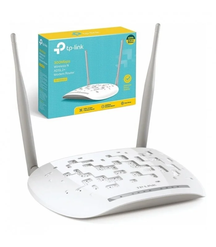 مودم روتر TP-LINK مدل ADSL2 Plus بیسیم N300) TD-W8961N_V4)