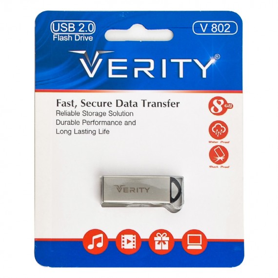 فلش وریتی (VERITY) مدل 8GB V802 گارانتی آسان سرویس