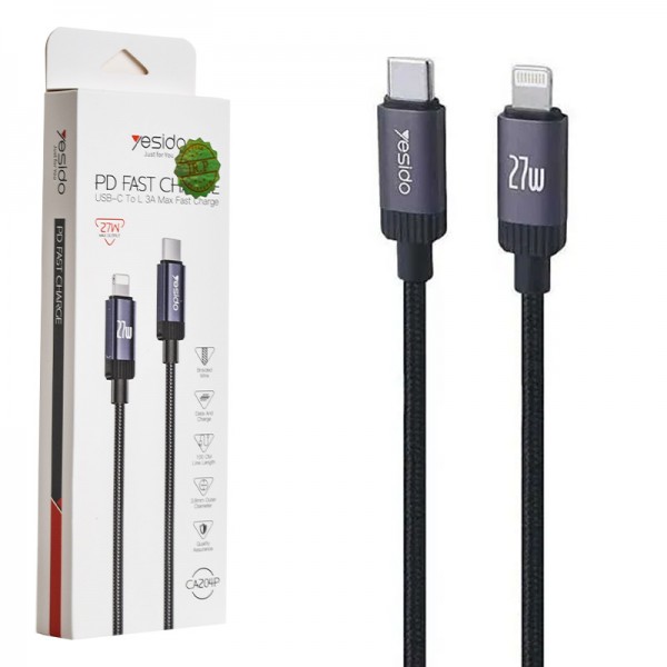 کابل Type-C To Lightning یسیدو (Yesido) طول 1 متر مدل CA204P