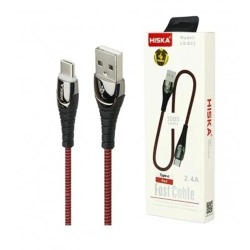 کابل تایپ سی (Type-C) هیسکا (HISKA) طول 1 متر مدل LX-822