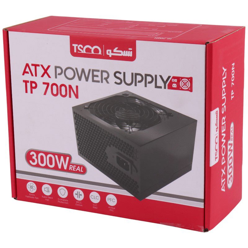 *منبع تغذیه کامپیوتر تسکو مدل TP 700N (توان 300W)