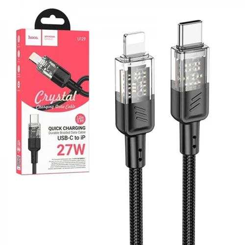 کابل تایپ سی به آیفون (Type-C to Lightning) هوکو طول 1.2 متر مدل U129
