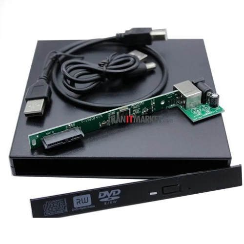 باکس DVD رایتر اکسترنال لپ تاپ  9.5mm_USB2 کد GL10936021
