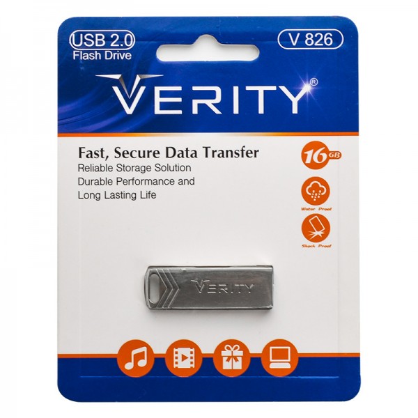 فلش وریتی (VERITY) مدل 16GB V826 با گارانتی آسان سرویس