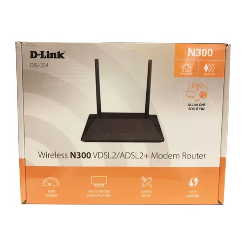 مودم روتر D-Link  VDSL2/ADSL2 مدل DSL-224