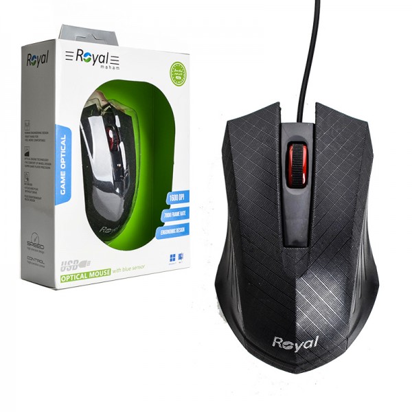 ماوس گیمینگ سیم دار رویال (Royal) مدل R-M754