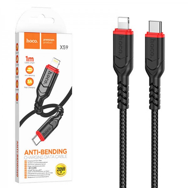 کابل Type-C to Lightning هوکو (hoco) طول 1 متر مدل X59